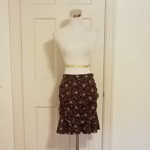 NWT Veronica Beard Taras Skirt Merlot Multi Sz 12 $398